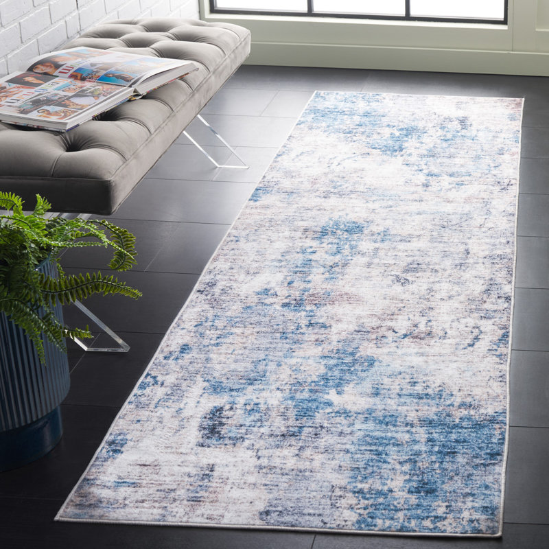 Suntia Monica Performance Machine Washable Abstract Rug, Runner 2'6" x 8'