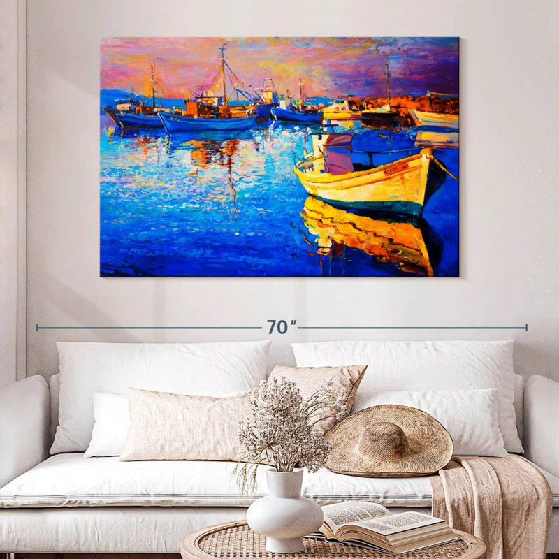 Mehar Sunset Oil, 34" H x 51" W