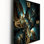 Horloge murale abstraite bleue et dorée Melody Of Infinite III