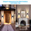 Cascade LED Square Wall Sconces Outdoor Modern Up & Down Wall Light Aluminum Waterproof 3000K Warm White