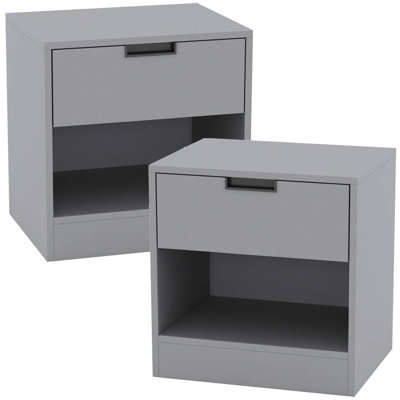 Skylir 45cm W Metal Bedside Table