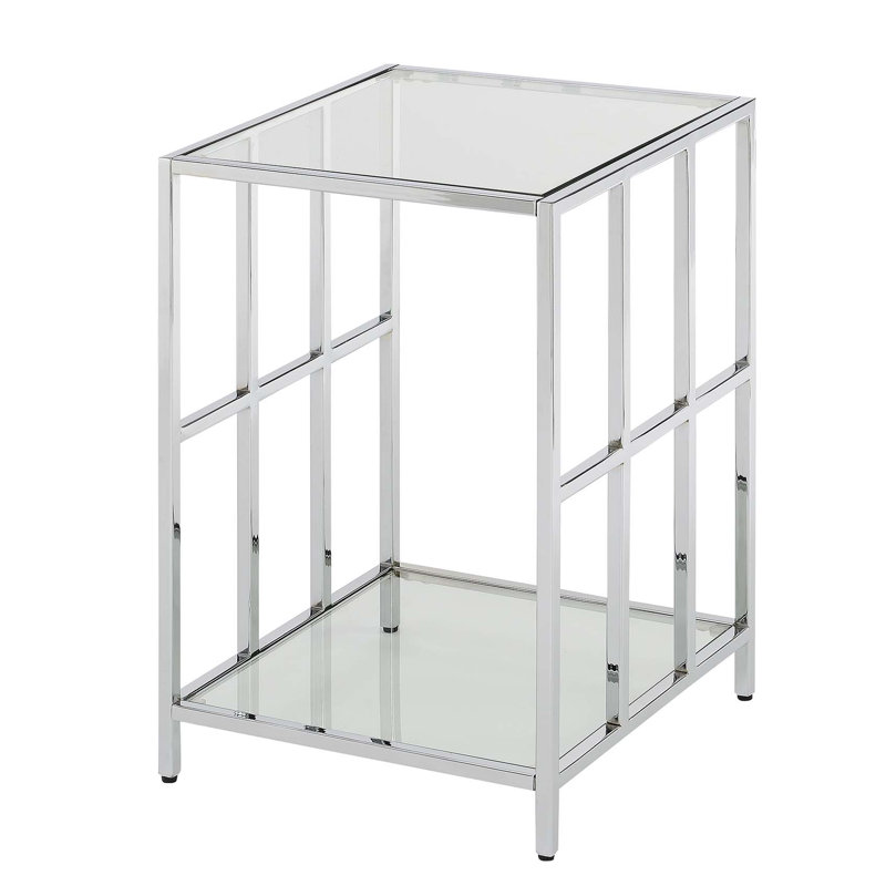Meribelle Mission Glass End Table
