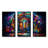 Multicolor Psychedelic Jukebox Sound - Jukeboxes Wall Art-1098939757-1098939759