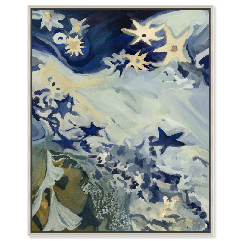 Mermaid Dream II Print by Oliver Gal, 21"H x 17"W, Silver Floater Frame