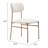 Sydhavnen Dining Chair Cream & Gold
