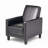 Linen Manual Push Back Recliner Chair-303490804