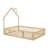 Wood Waterloo Size House Platform Bed With Guardrail-2097764758