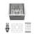17  Undermount Sink - 17"X19"X10" 16 Gauge Single Bowl Kitchen Sink 10  Deep Bar/Prep Sink Basin
