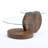 Luxurious 35.4" Glass Top Round Nesting Coffee Table with 3-Tier Storage Shelves-1373823267
