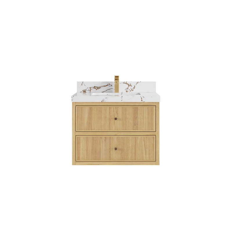 Ensemble de meuble-lavabo simple 30 po Sonoma, Brun Viola