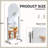 Versatile Floor Standing Full Body Mirror with Smooth Pulley System