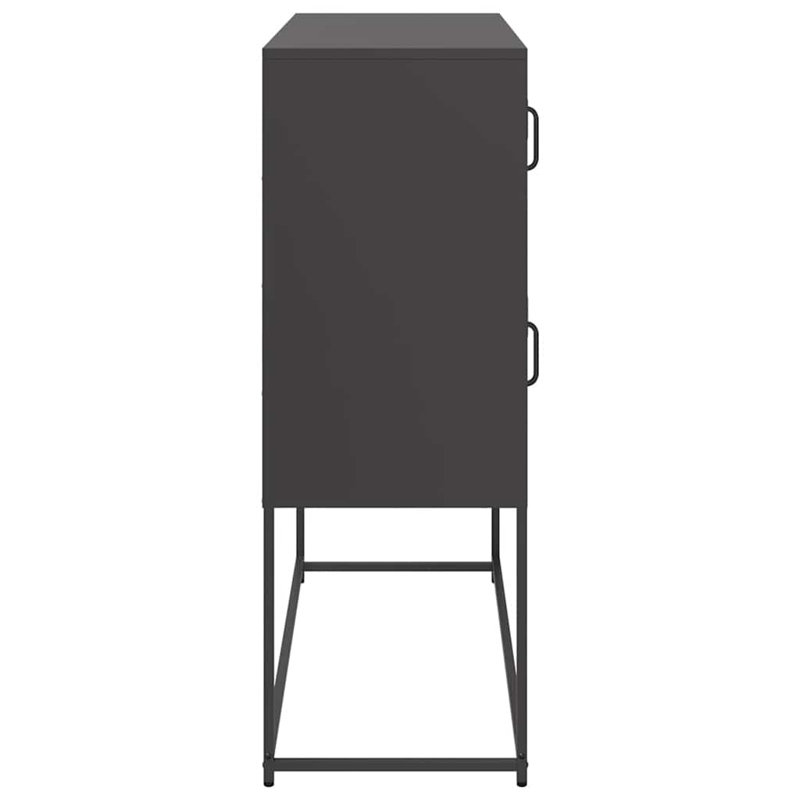 Sideboard 100.5X39x107 Cm Cold-Rolled Steel, Black