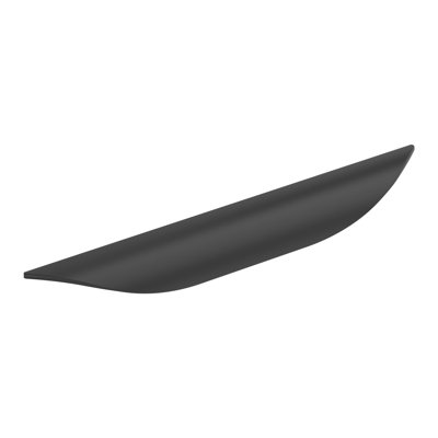 Current 6-5/16 inch (160mm) Center-to-Center Matte Black Cabinet Pull - 25 Pack
