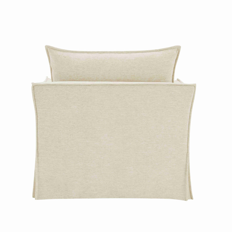 Chaise en lin avec 2 coussins