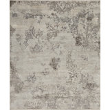 Amour Handmade Silk and Wool Floral and Oriental Area Rug