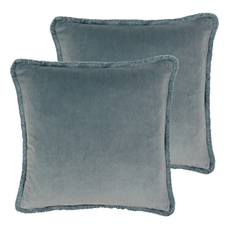 Square Cushion, Duck Egg, Polyester/Polyfill