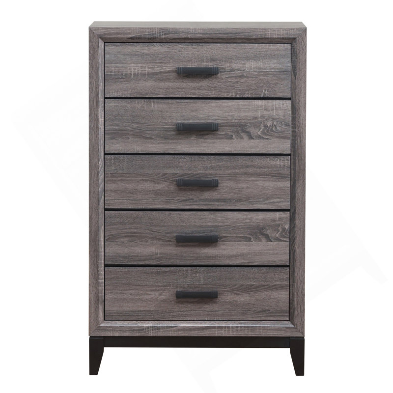 Commode gris MIRAGE, Noir + gris