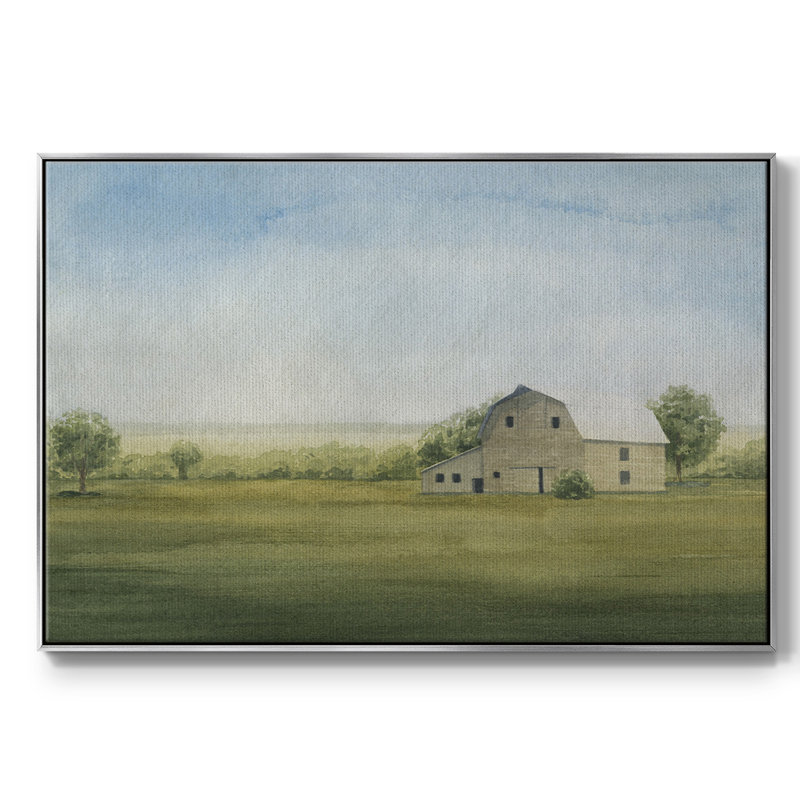 «Grove Farm I», reproduction d'art sur toile, H 25 po x l 37 po x P 2 po, Argent
