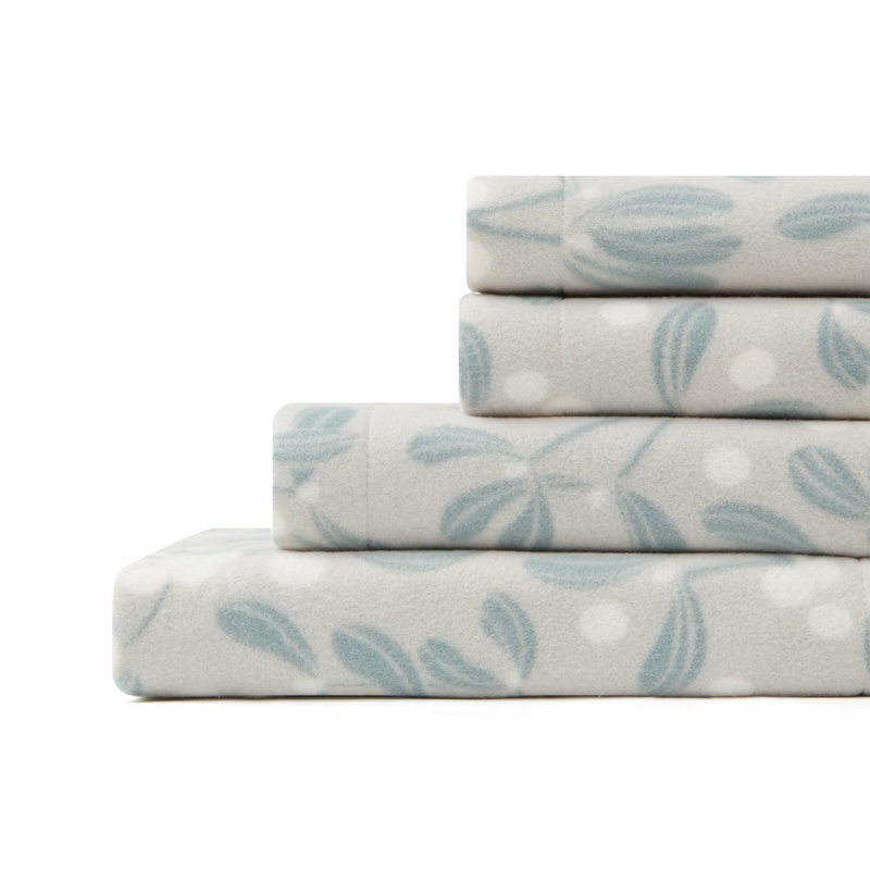 Ensemble de draps Dancing Holly, Ensemble de draps pour lit double + 1 drap + 2 tai