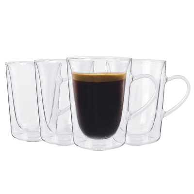 Rink Drink - Double Walled Coffee Glass Cups