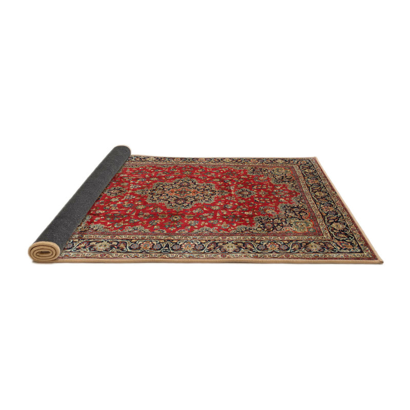 Tapis rouge/bleu traditionnel Rindge, Rectangle 5 pi x 7 pi