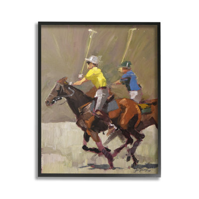 Bc-644_FG " Galloping Polo Players " by Jeri Ireland