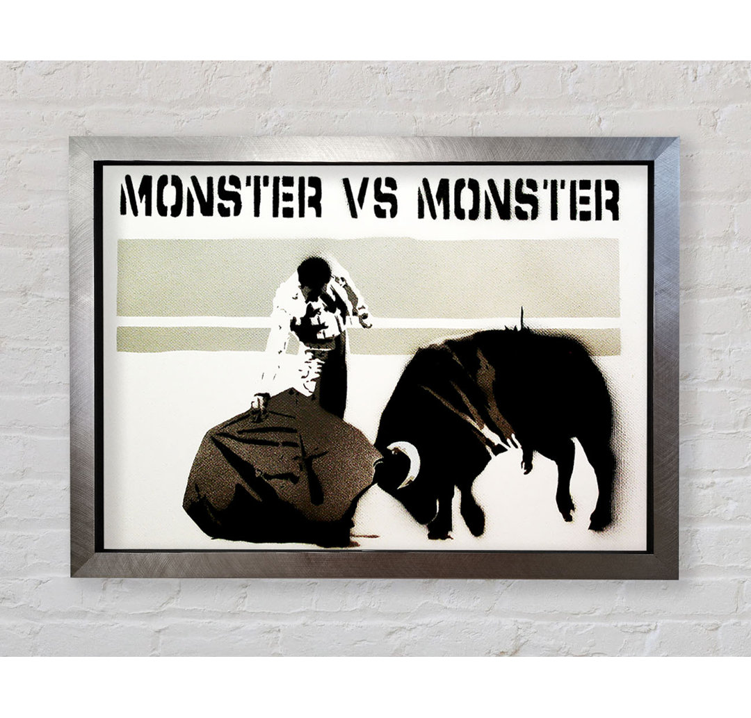 Monster Vs Monster - Einzelne Bilderrahmen Kunstdrucke