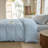 DONEUS Striped Duvet Cover Set 100% Washed Cotton Linen Like Soft Feelling Breathable Bedding-113054930-113054928