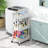 Plastic Rolling Utility Cart with-110898295