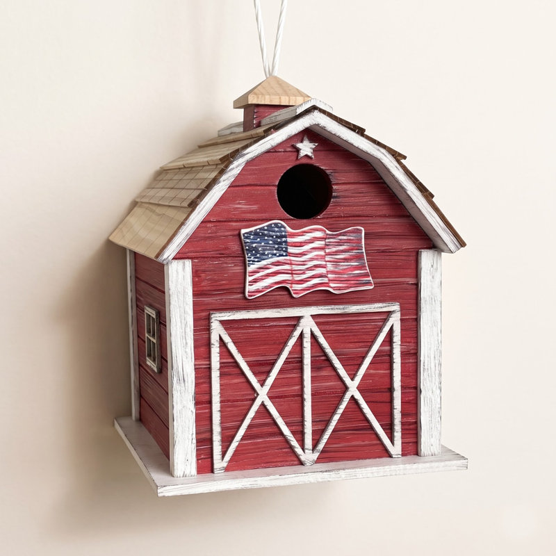 Old Glory Barn Birdhouse