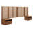Render Wall Mount King Headboard and Modern Nightstands by Modway-88459748
