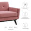 Causeuse en velours Engage Performance par Modway-1208144184