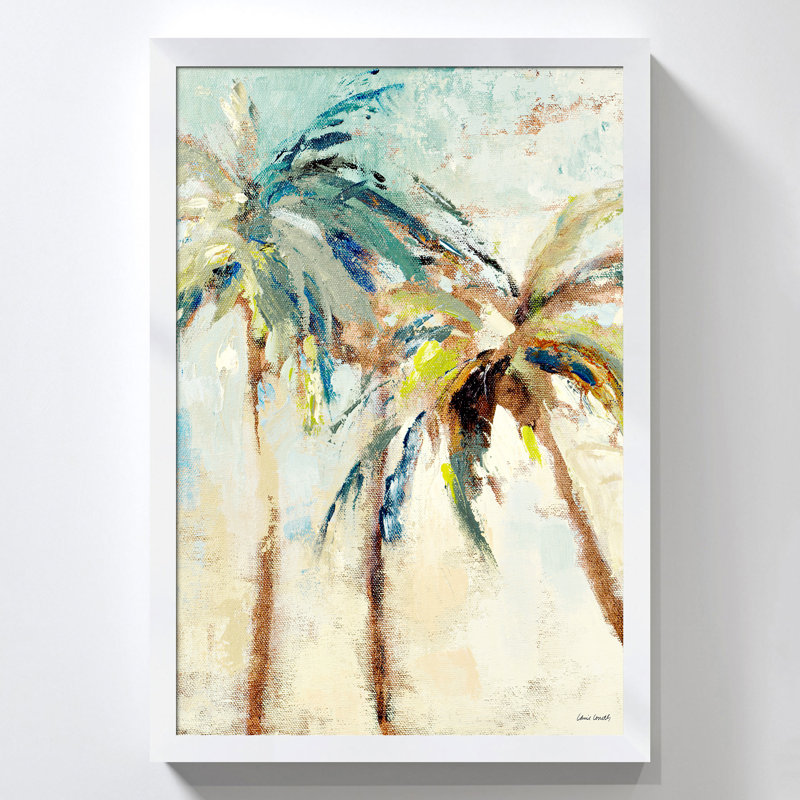 «Bright Island Morning I» par Lanie Loreth - reproduction de cadre photo, H 49,5 po x l 33,5 po x P 1 po, Cadre blanc