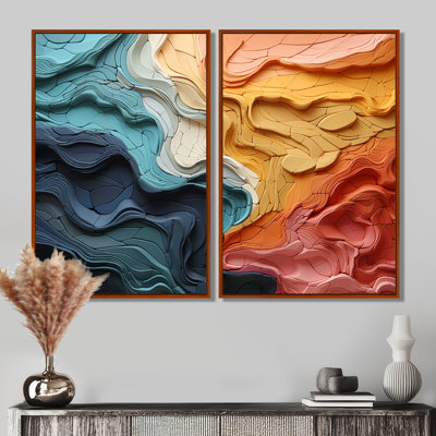 Cimdins Biomorphism Organic Forms IV - Abstract Biomorphism Canvas Prints