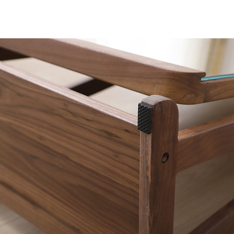 Miroir pleine grandeur en bois massif de style nordique