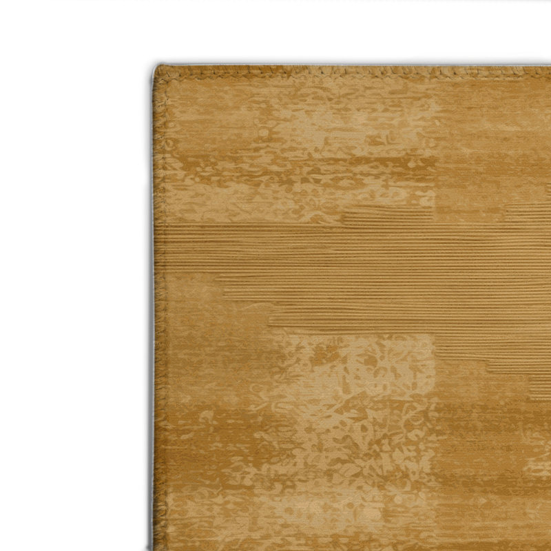 Tapis brun abstrait intérieur et extérieur, Rectangulaire 2 pi x 3 pi