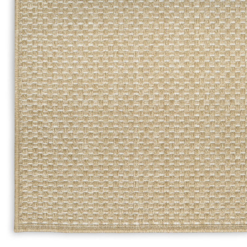 Tulum Solid Indoor/Outdoor Area Rug, Rectangle 2' x 3', Taupe