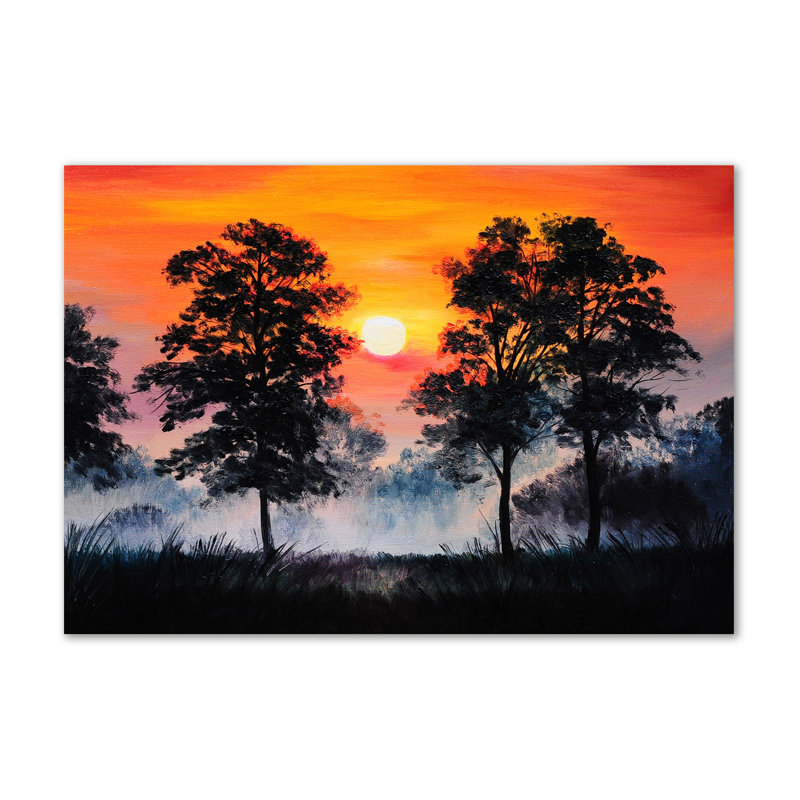 Sunset Forest - Wrapped Canvas Print