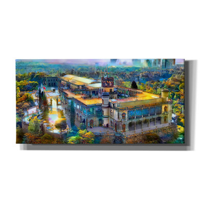 'Mexico City Chapultepec Castle' by Pedro Gavidia, Canvas Wall Art