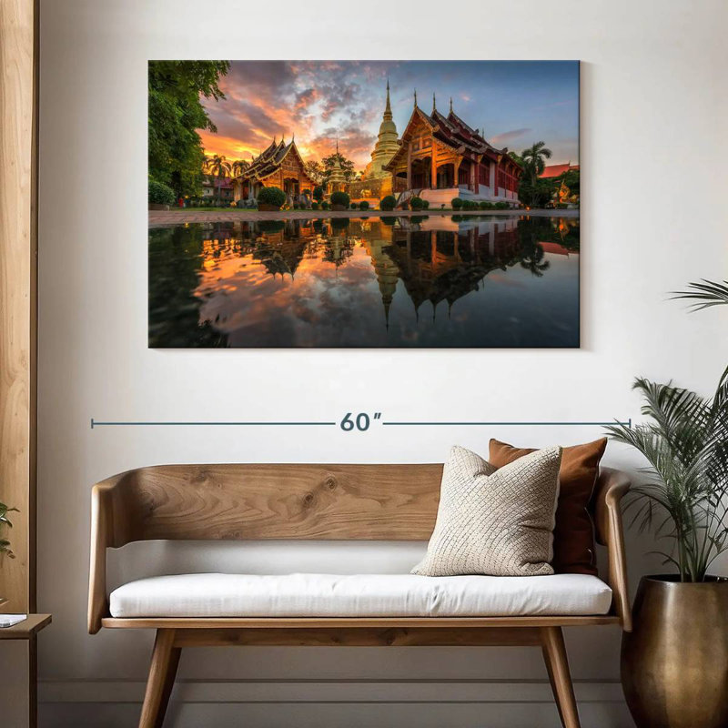 Adella Buddhist Wat Phra Singh, 32" H x 48" W
