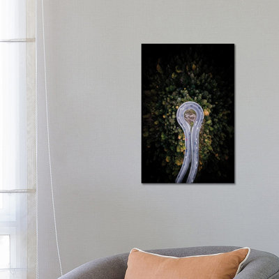 U-Turn 1 Piece Wrapped Canvas Wall Art