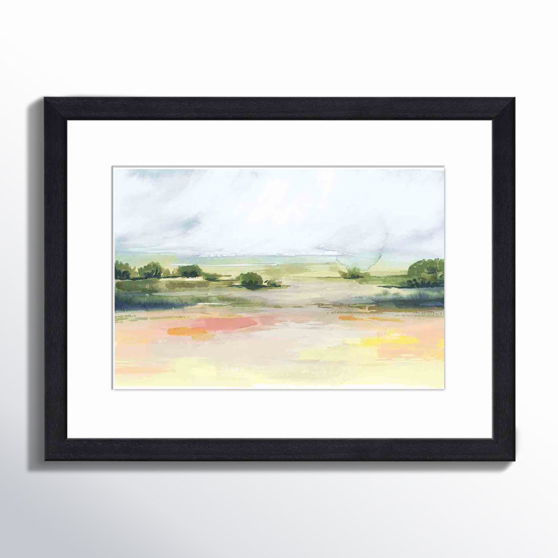 Sunlit Marsh I by Grace Popp, Gold, 8"H x 12"W