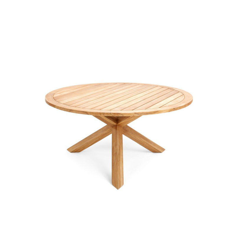 Table de salle à manger ronde en teck Winston