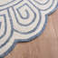 Tapis géométrique en laine / coton touffeté à la main Novelty Gregorey-1517948206