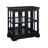 Antique Glass Cabinet With Adjustable Storage, Doors, Materials, And - Controlled Lighting For Dining Room Led Curio Retro Style, Shelves, Acrylic Back, Remote Control Home Organization
