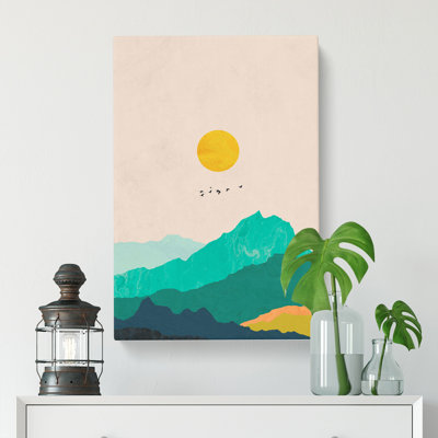 Nordic Minimalist Landscape No.2 - Wrapped Canvas