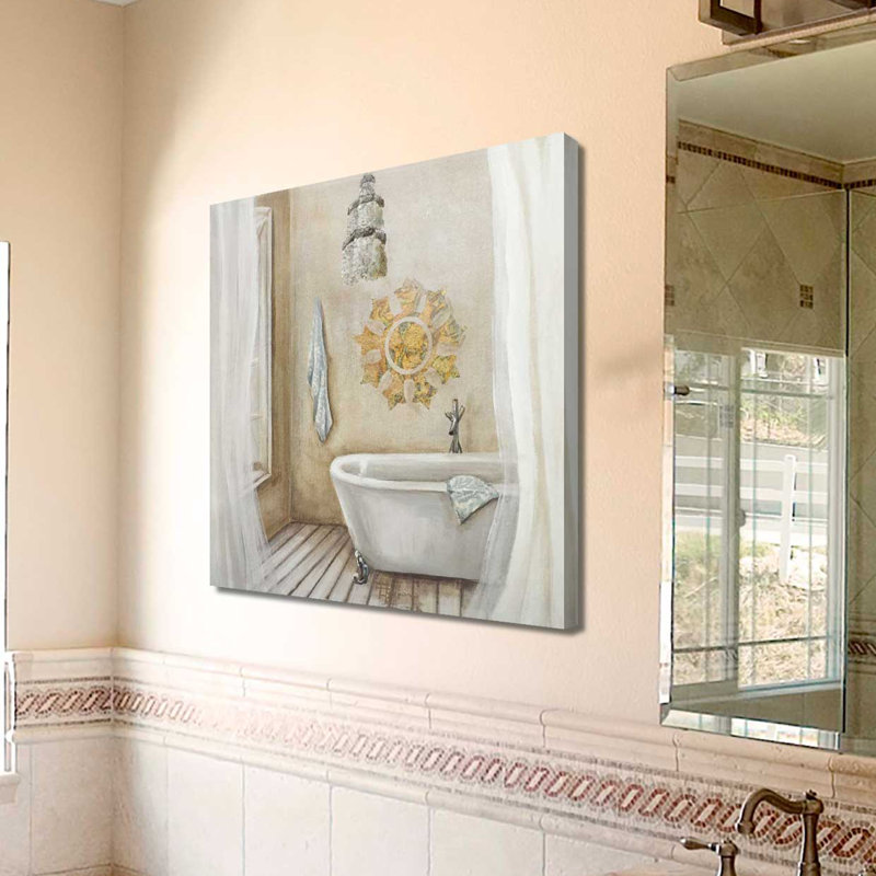 «Crystal Bath I», reproduction sur toile tendue, H 24 po x l 24 po x P 1,5 po