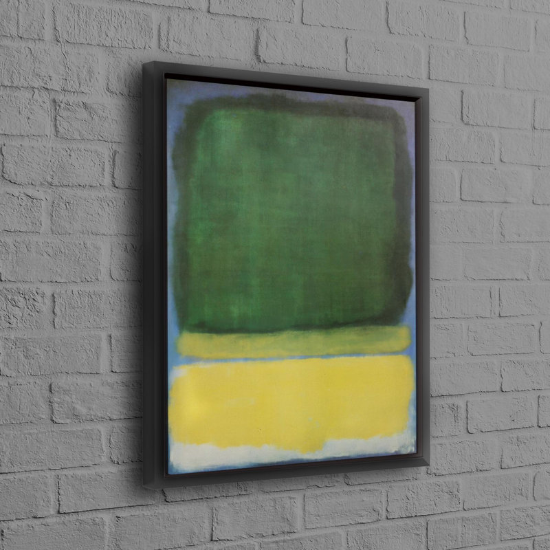 Large Abstract Art Canvas Inspired by Renowned Artist Mark Rothko Ideal for Modern Wall Hanging Decor and Gift, Black