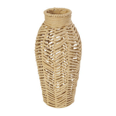 Vase tissé en jute Cole and Gray
