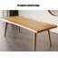 Brown Rectangular Solid Wood Dining Table-1180465130